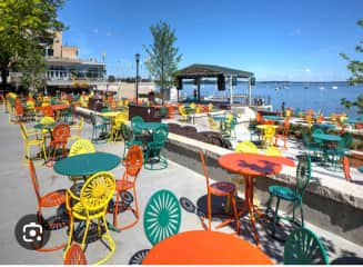 Monona Terrace on lake monona