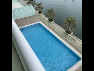 Heated pool.