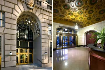 Entryway and lobby. Painstakingly restored from original design.