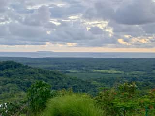 View of the ocean and Cano island from our balcony