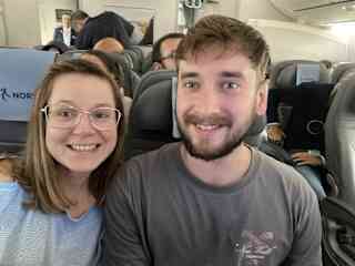 That would be us on our flight over to States, on a way to start our big Canadian experience