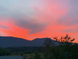 A Sample Sunset Seen from the Deck