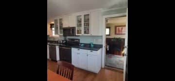 kitchen with mudroom through the doorway.