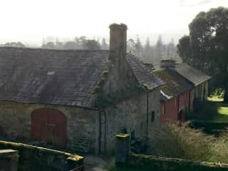 Old house and yard buildings