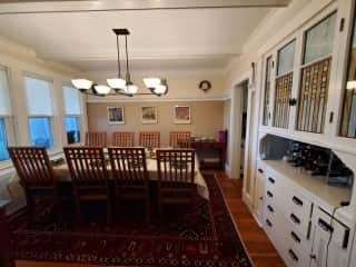 dining room on left when you walk into the house