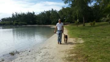 On the Beach in Mauritius