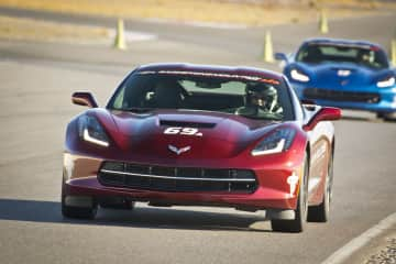 That's me in the lead at Corvette Racing School in Nevada