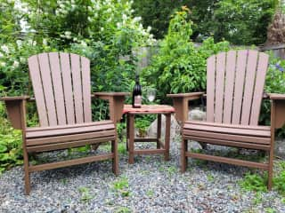 Hideaway in a native landscaped garden for a respite from your day's adventures.