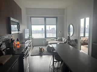 Looking from kitchen into living area