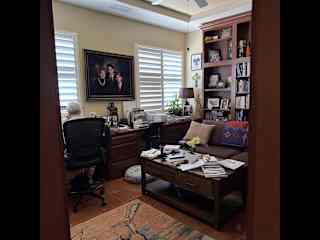 Sarah's Office--other walls have bookcases floor to ceiling