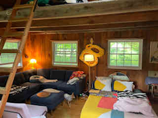 Comfy bed and couch