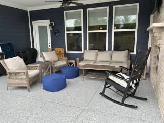 Back patio outside living room