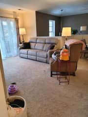 Sofa and Recliner.  Sofa has electric recliners and a USB port on either end