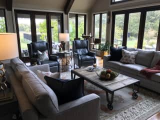 Hearth room.