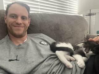 Vinny on my lap