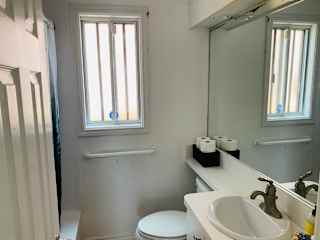 Bathroom with bath & shower