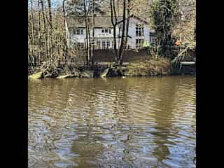 Our 2 bedroom house overlooks the river weaver.