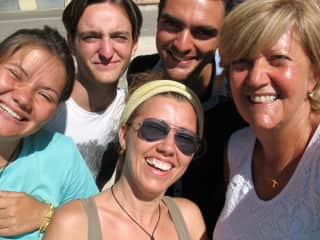 my group from one international workcamp in Sardegna, Italy