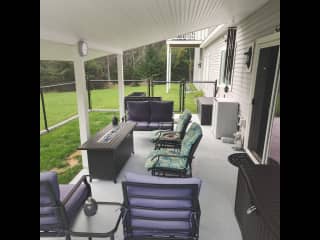 Covered back patio