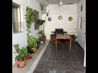 Patio dining area