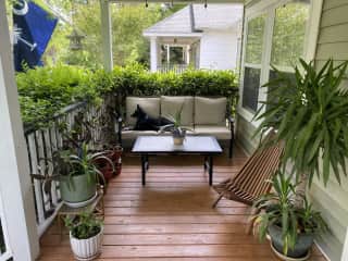 Front porch (left side)