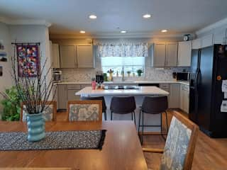 kitchen and dining room