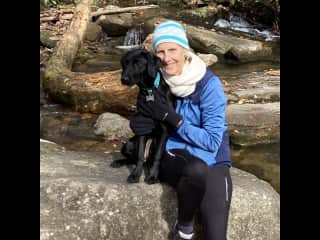 Lyla and Mom on hike