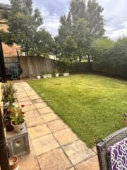 Spacious back garden to relax and enjoy the days/nights