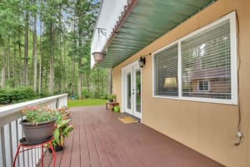 Front door with deck