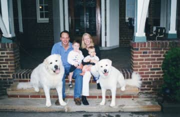 this was just a great day. 

Both dogs have crossed the bridge, the husband is an ex and the kids are grown. I still cry for the smaller dog on the right.
