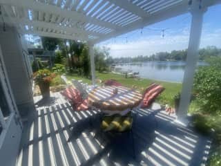 Pergola adds shade on a sunny day1