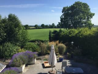 Patio and view