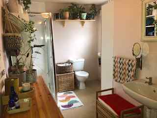 Large ground floor bathroom with shower and bath