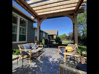 Pergola over back patio.