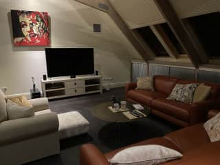 Upstairs lounge area