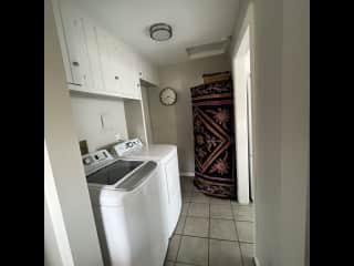 Laundry room and water heater