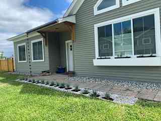 front walk way and front of house view