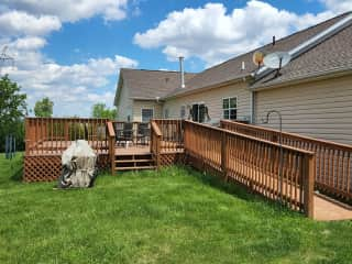 The back deck and ramp.