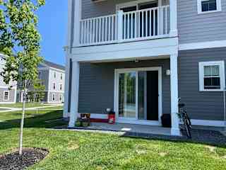 First floor unit with slider to patio