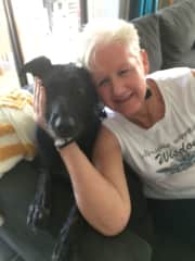 My granddog Ava. She loves to go and smell the roses with me
