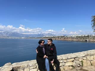 My fiancé and me.