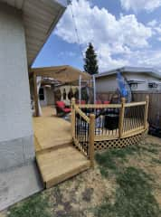 Backyard deck