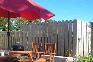 Outdoors dining area