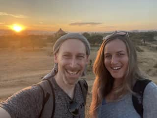 Sunset magic at Bagan, Myanmar.