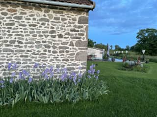 The entrance to the garden from the carpark.
