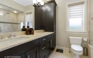 Bathroom includes heated floors and steam shower