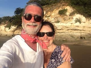 A sunny beach day in France