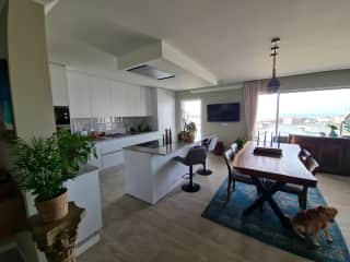 Kitchen and living room