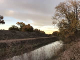 Ditch behind house where we walk