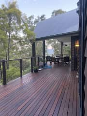 North East facing deck